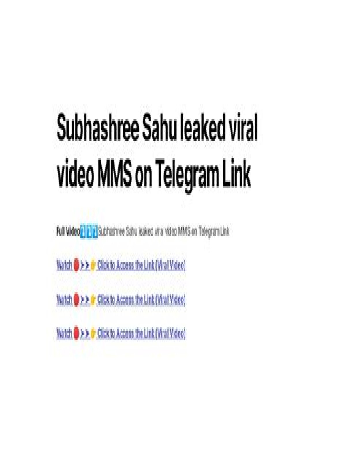Subhashree Viral Telegram Link: Exploring The Phenomenon
